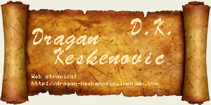 Dragan Keskenović vizit kartica